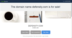 Desktop Screenshot of defensity.com